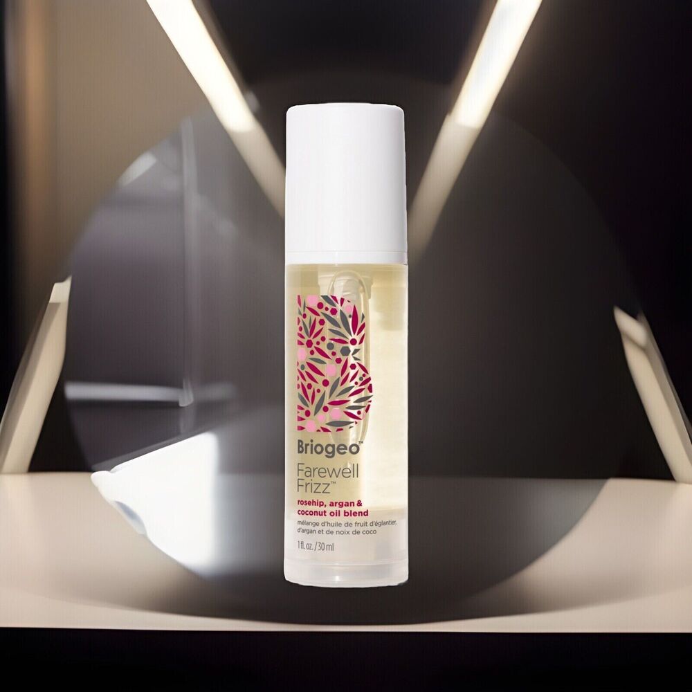 New Briogeo Farewell Frizz Atham Coconut Rose hip Oil Serum New